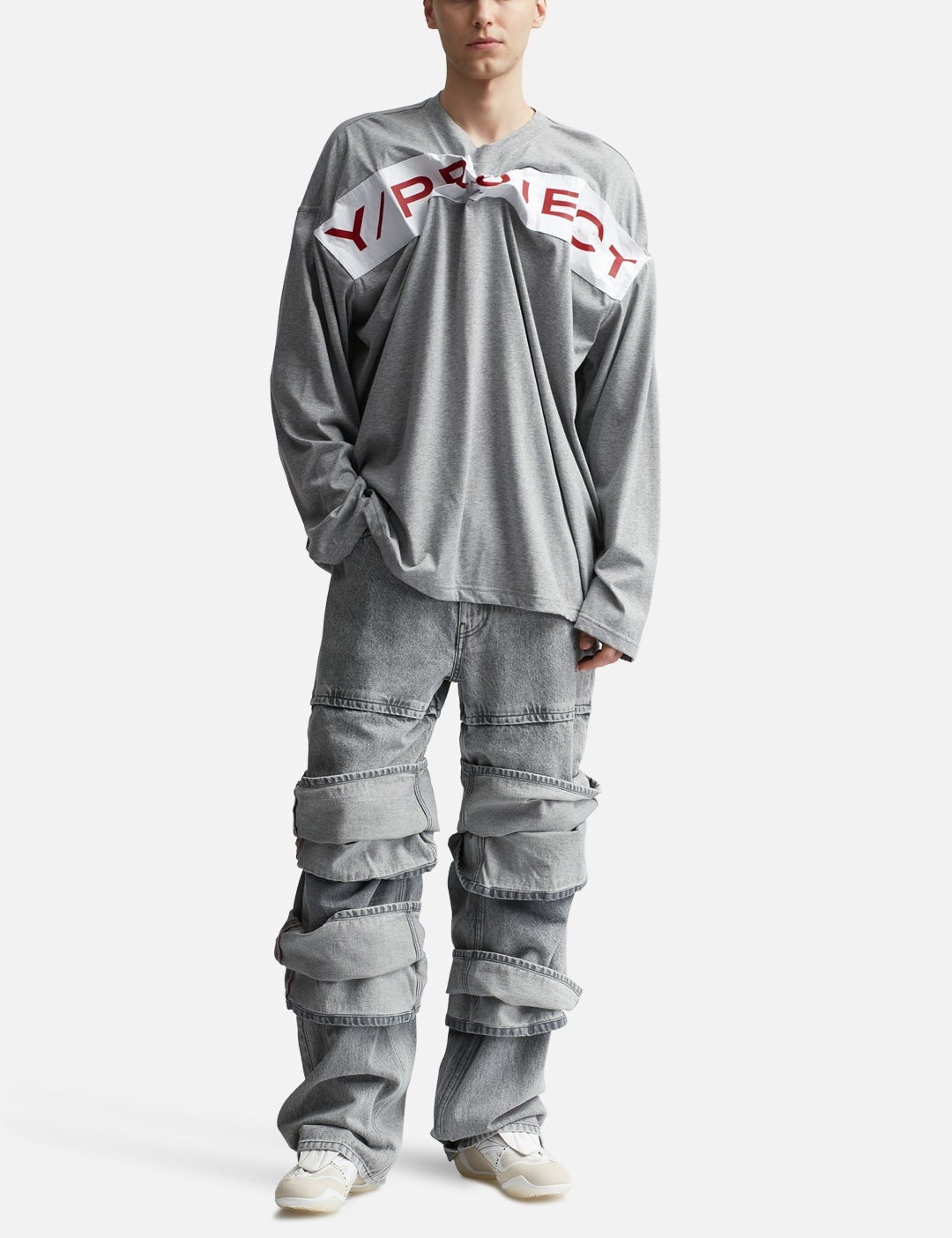 SCRUNCHED LOGO LONG SLEEVE T-SHIRT - 6