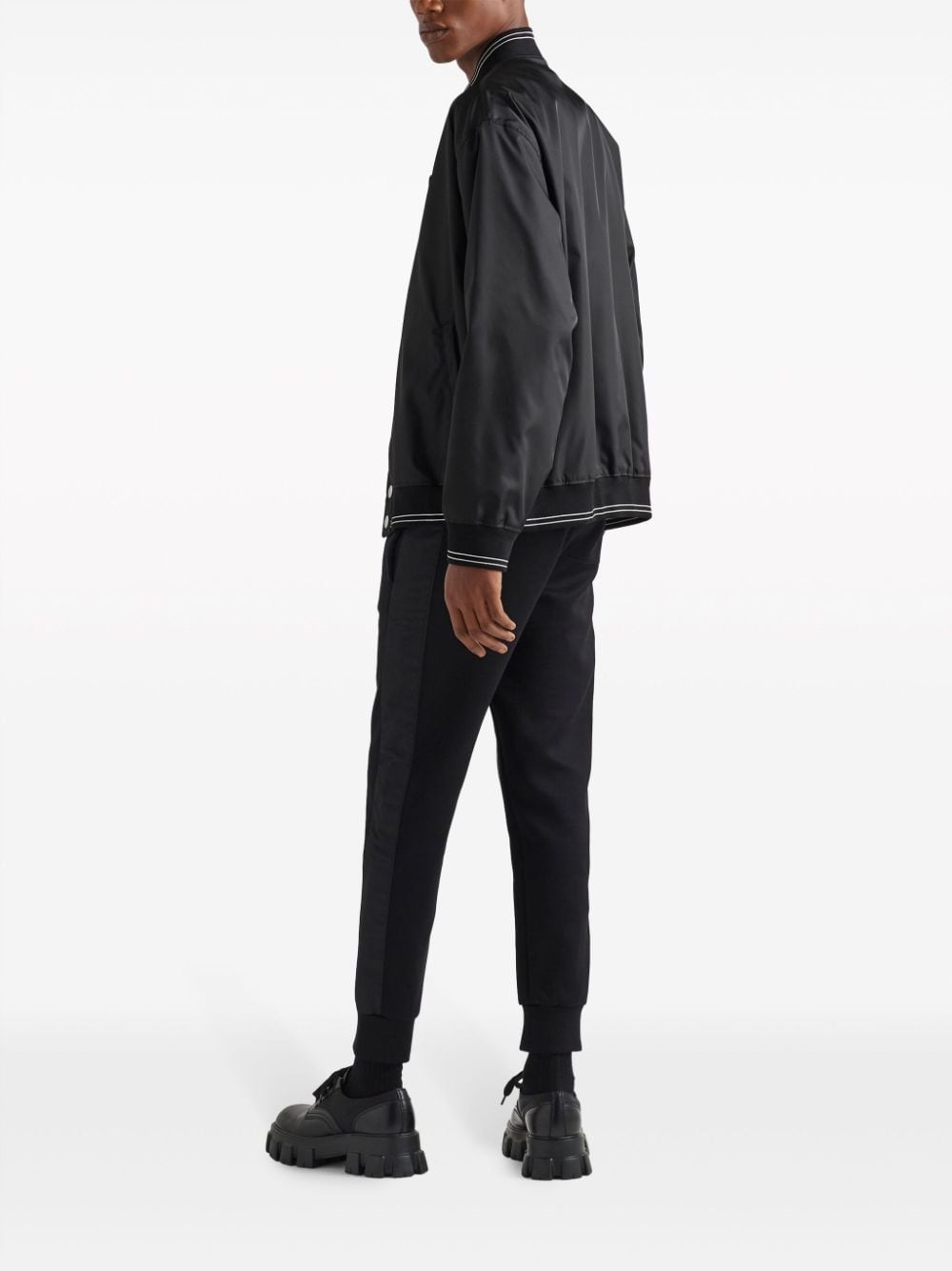 logo-patch tapered-leg track pants - 4