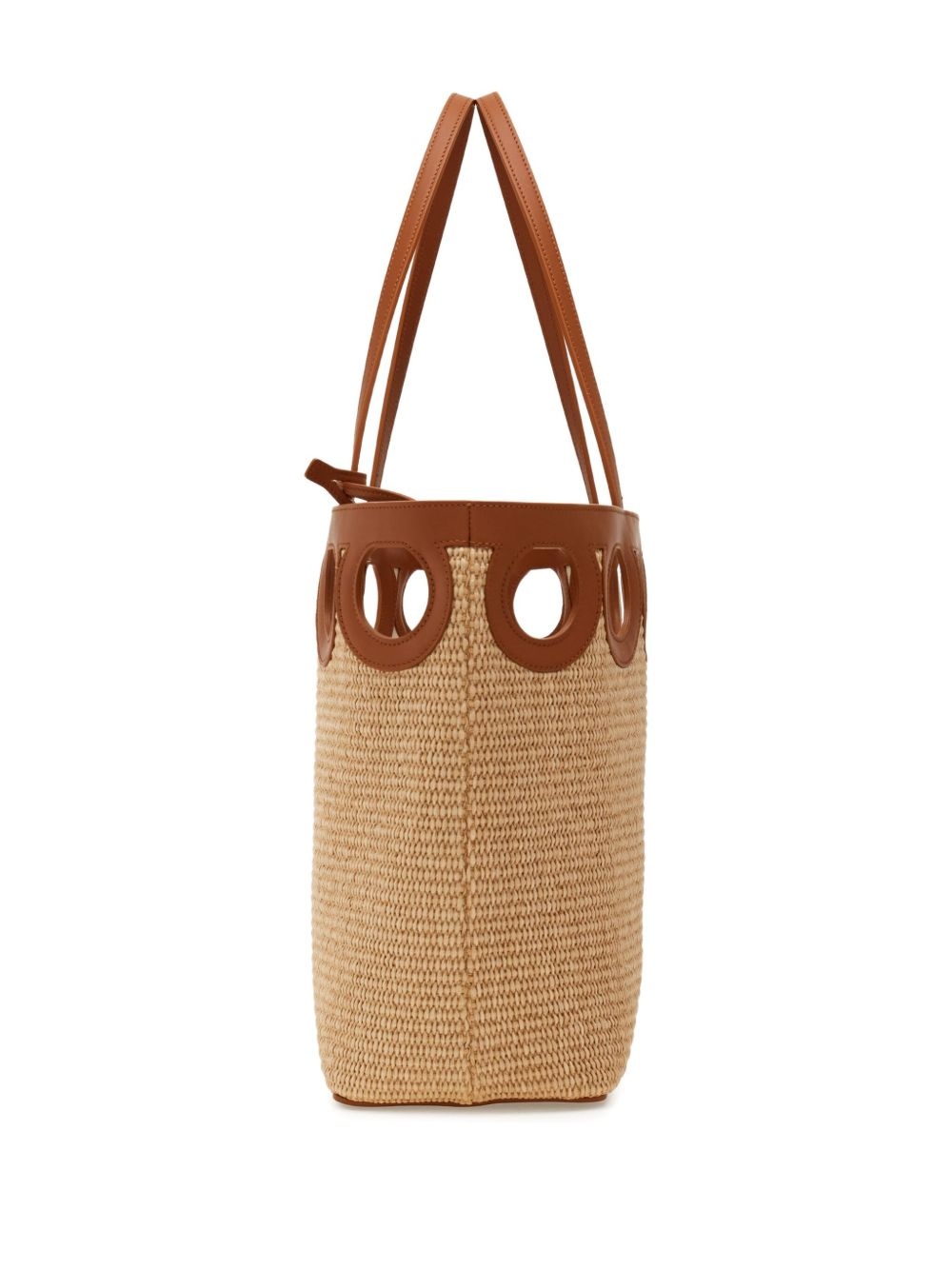 large raffia tote bag - 4