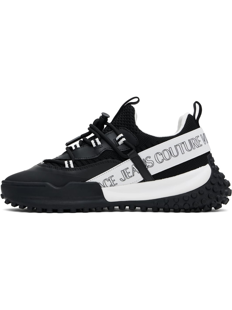 Black & White Logo Hyber Sneakers 3