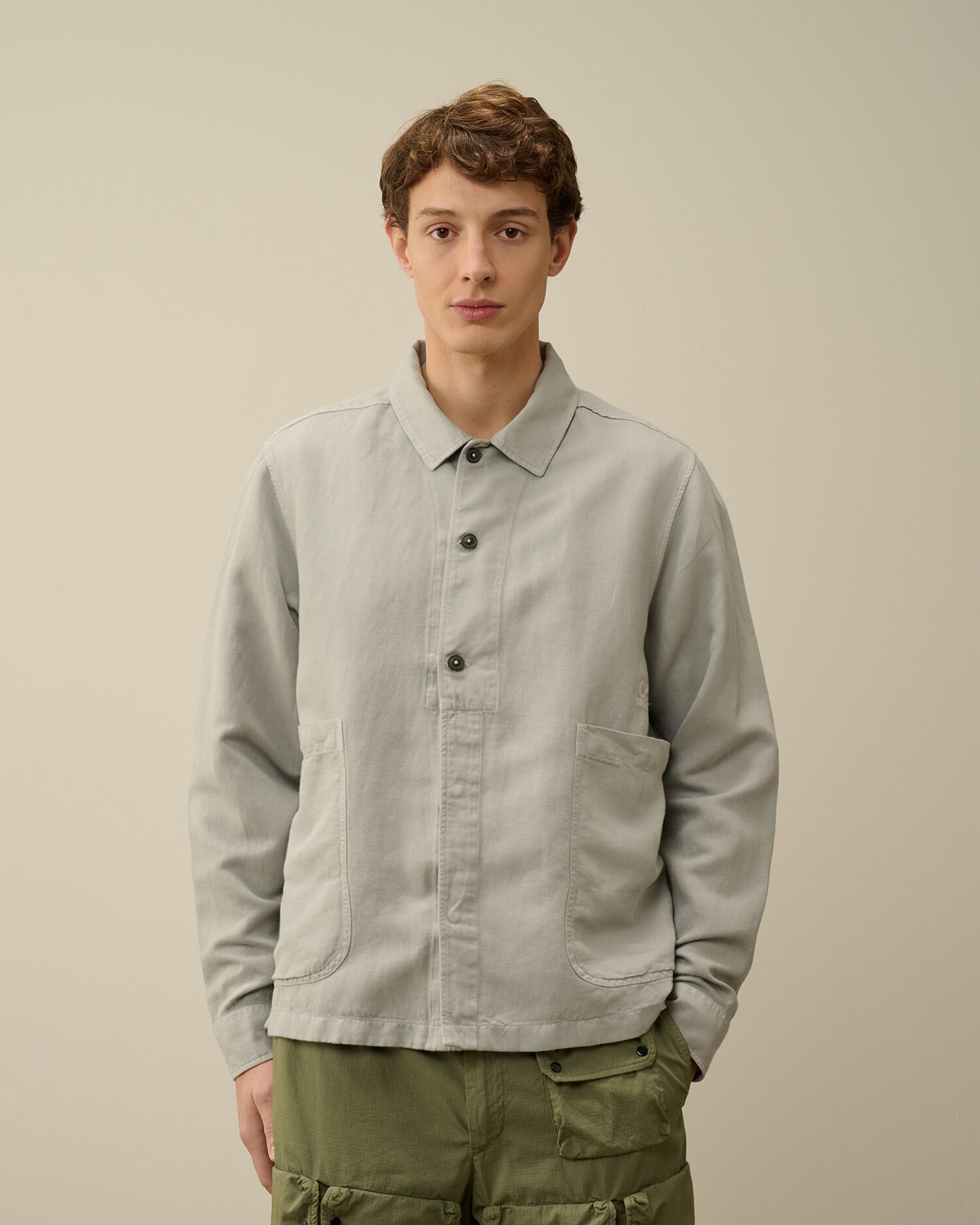 Broken Linen/Cotton Pocket Shirt - 2