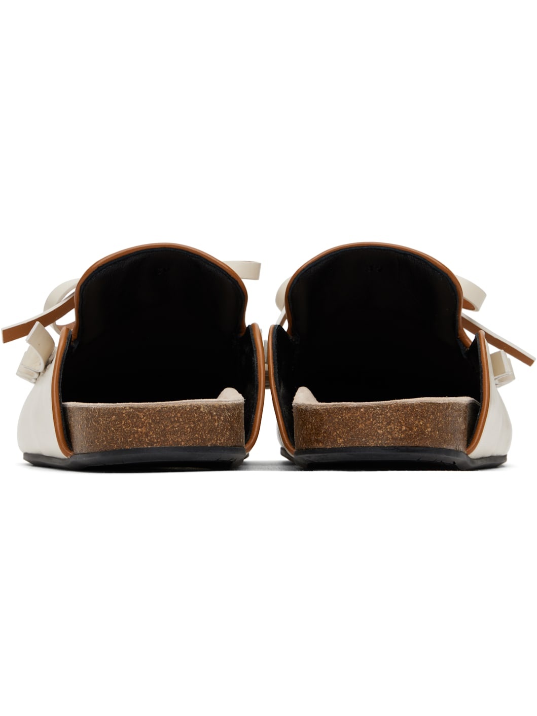 Off-White Ruffle Loafer Leather Mules - 2