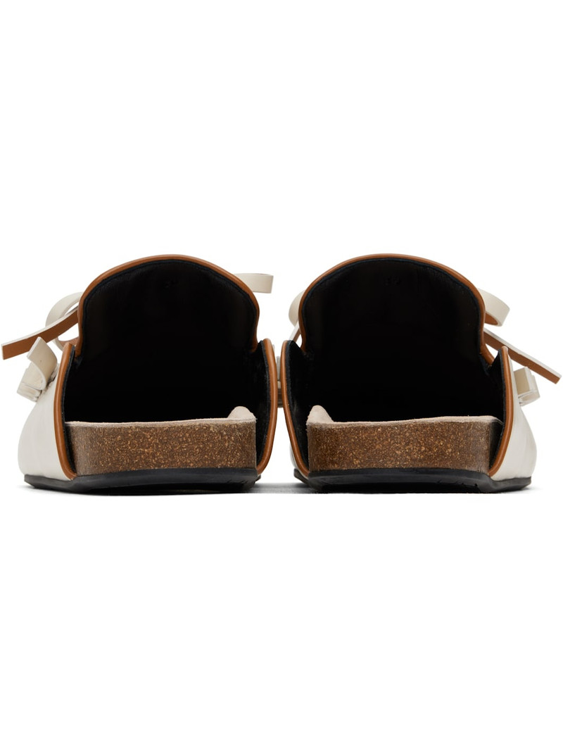 Off-White Ruffle Loafer Leather Mules 2