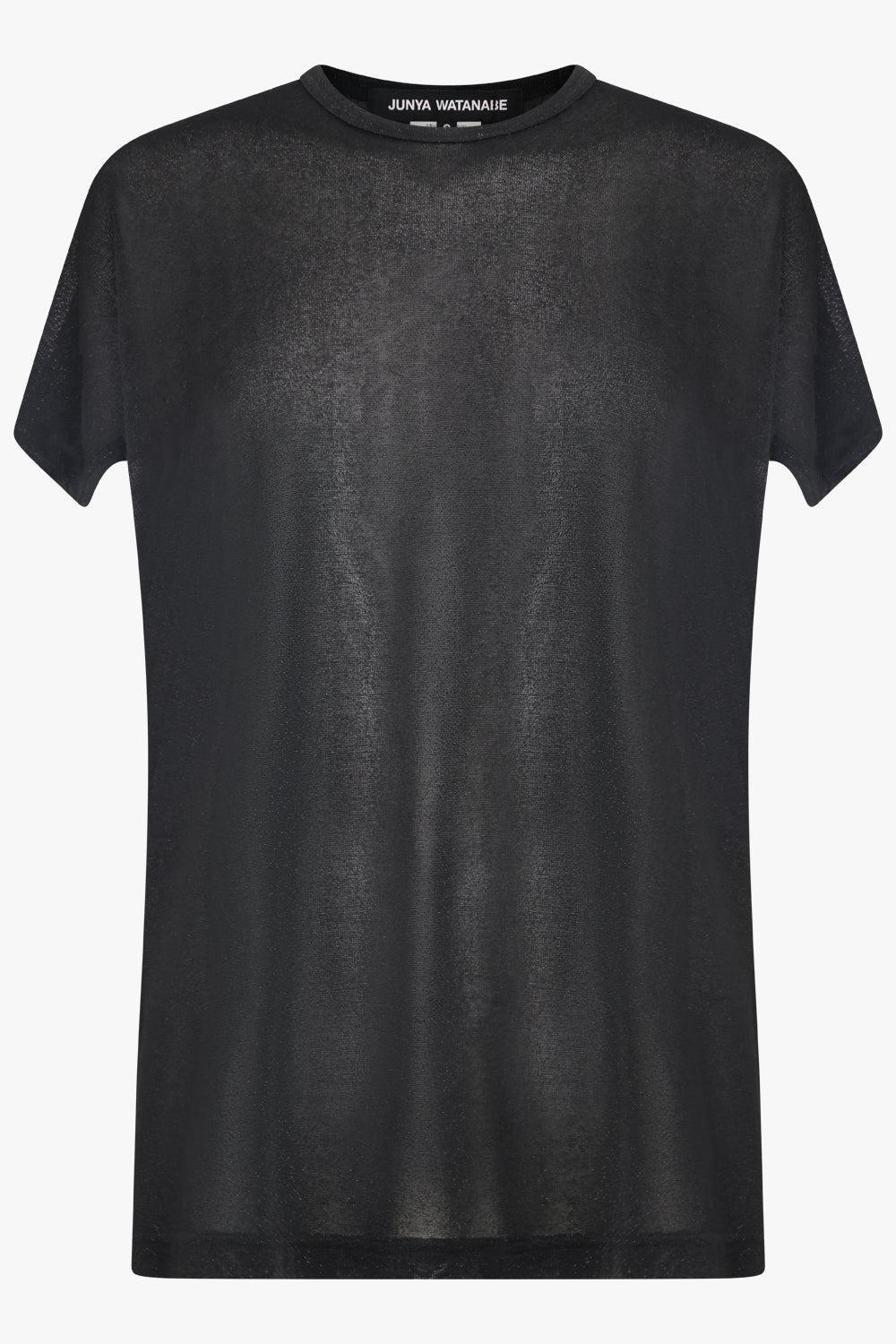 GLITTER S/S RELAXED TOP | BLACK - 1