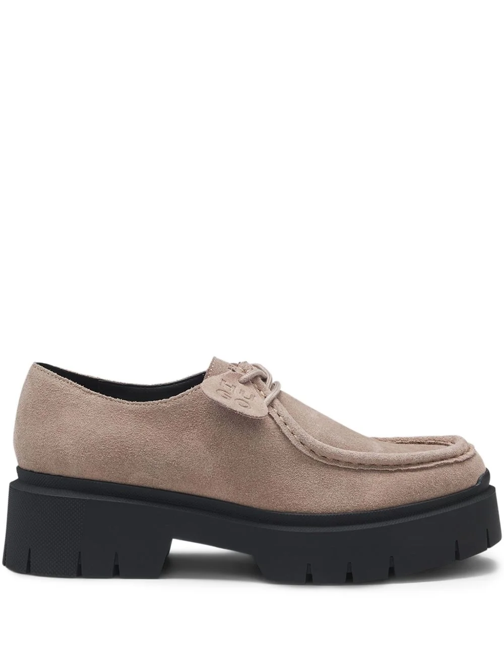 platform lace-up derby shoes - 1