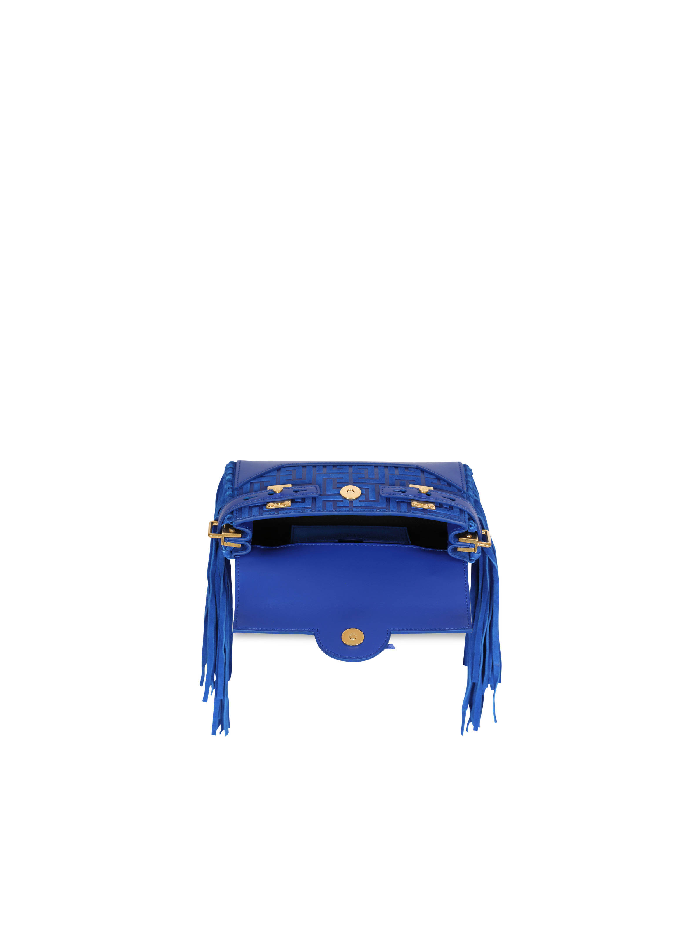 B-Buzz 19 fringed bag with suede embossed monogram - 4