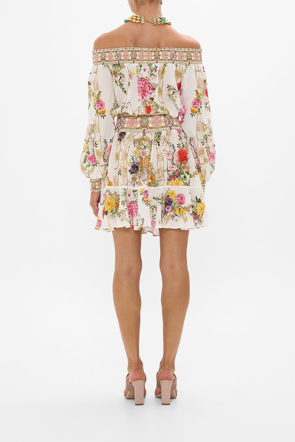 OFF SHOULDER SHORT DRESS - 3