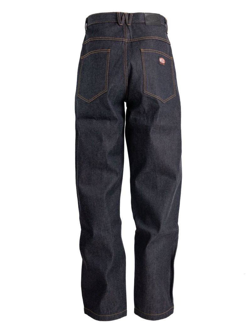 WILLY CHAVARRIA topstitched jeans outlook