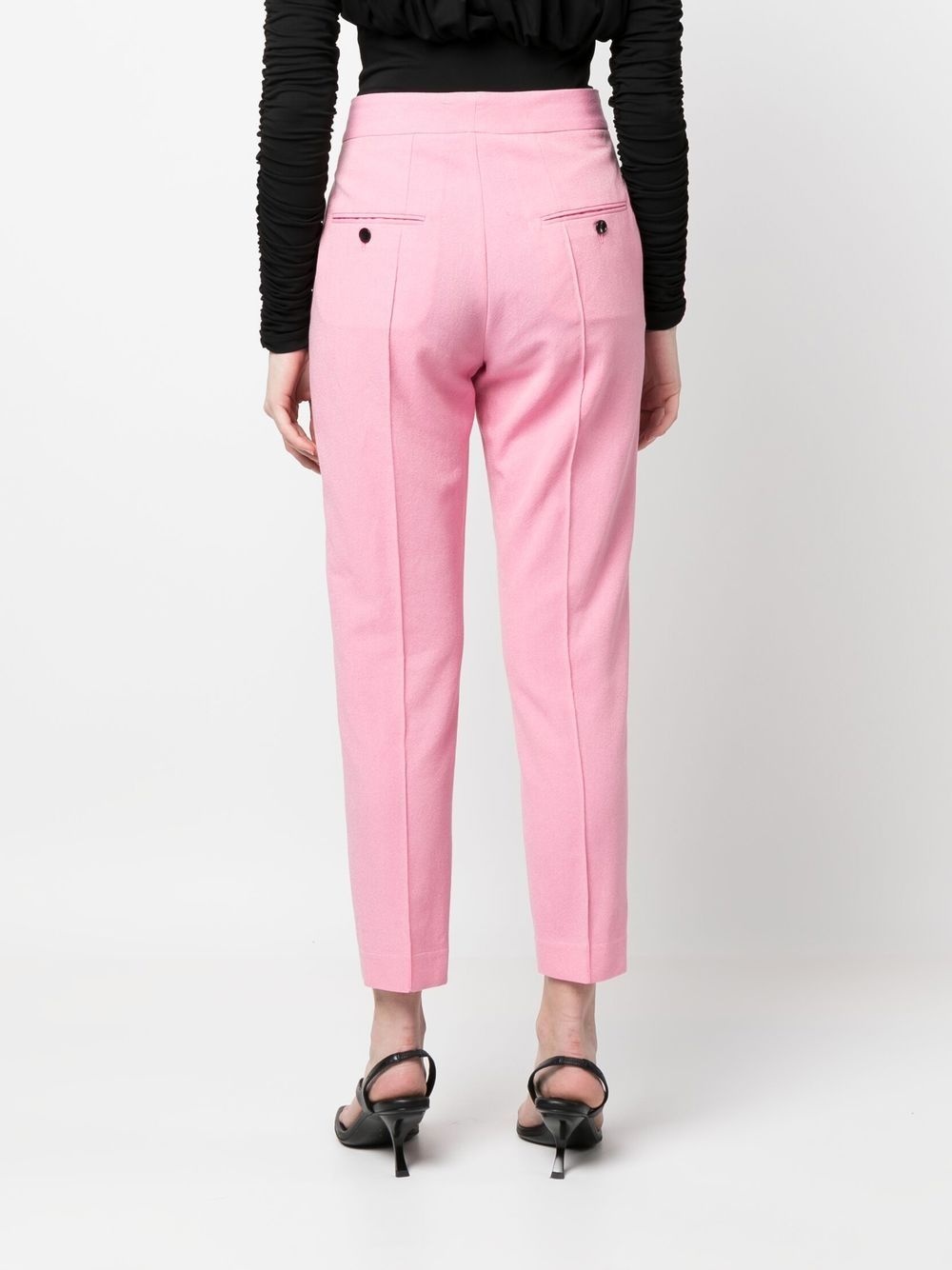 seam-detail cropped trousers - 4