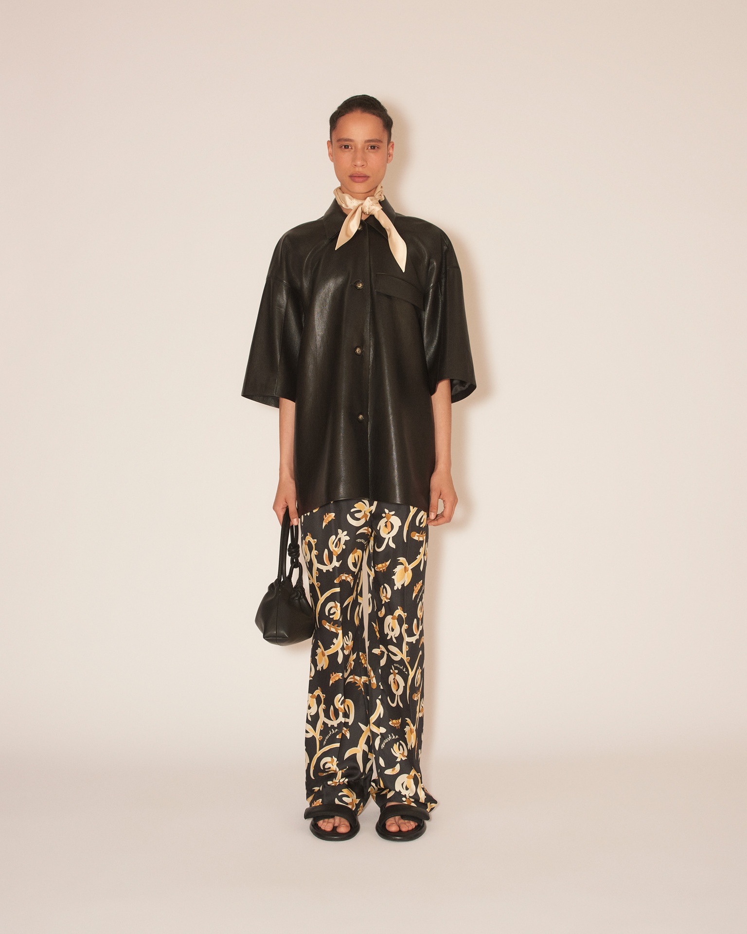 MILLO - Track pants - Naive floral black - 3