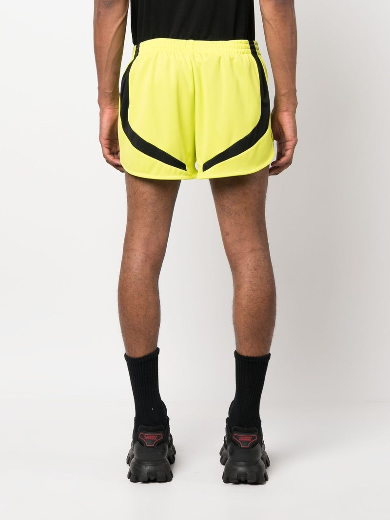 Football contrasting-panels track shorts 5