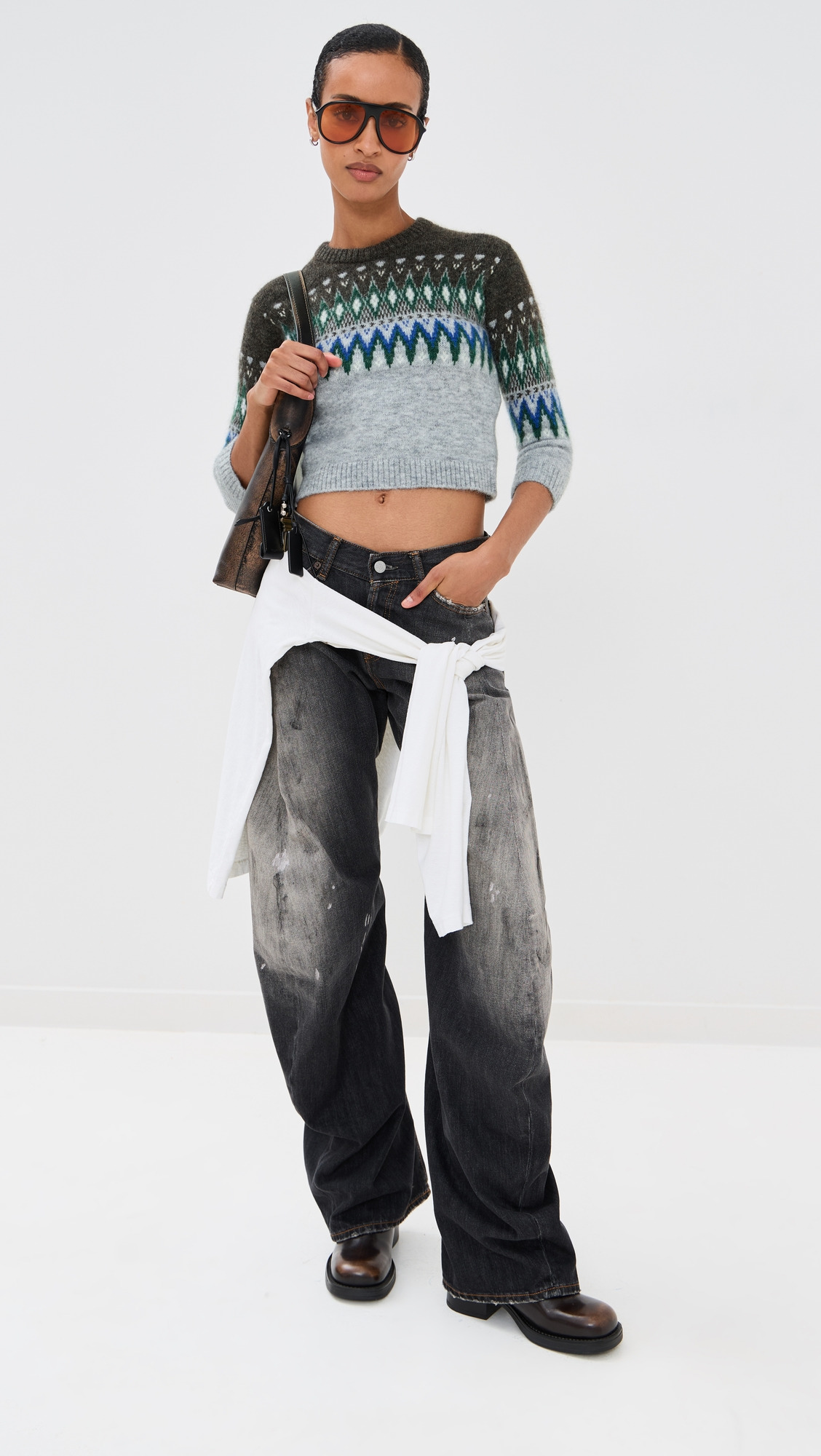 Nordic Shrunken Sweater - 4