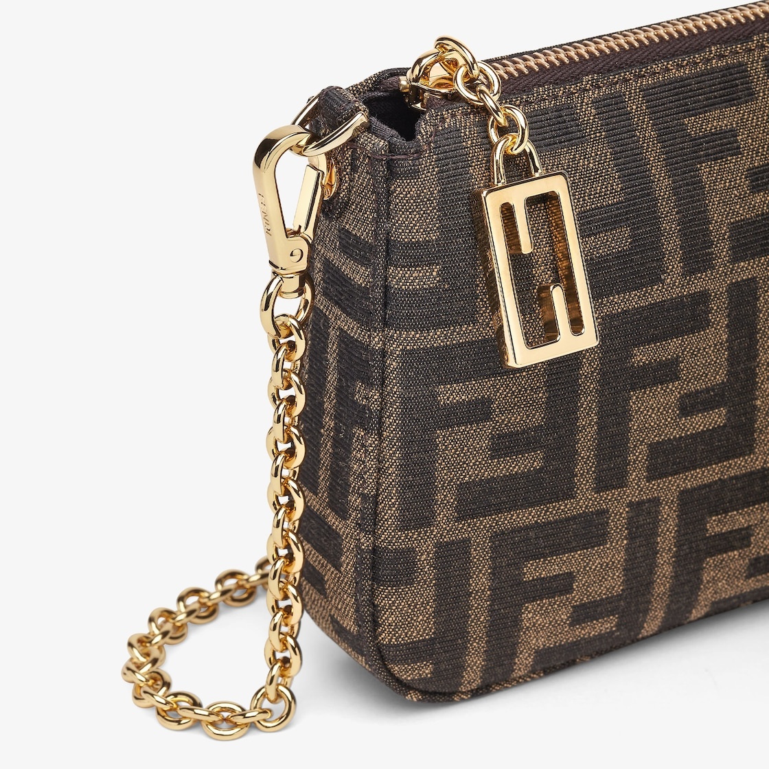 クラッチバッグ FENDI SS25 'Baguette' pouch (8BS073AV1Y F1LAZ) Baguette Pouch Fabric Blue | Fendi