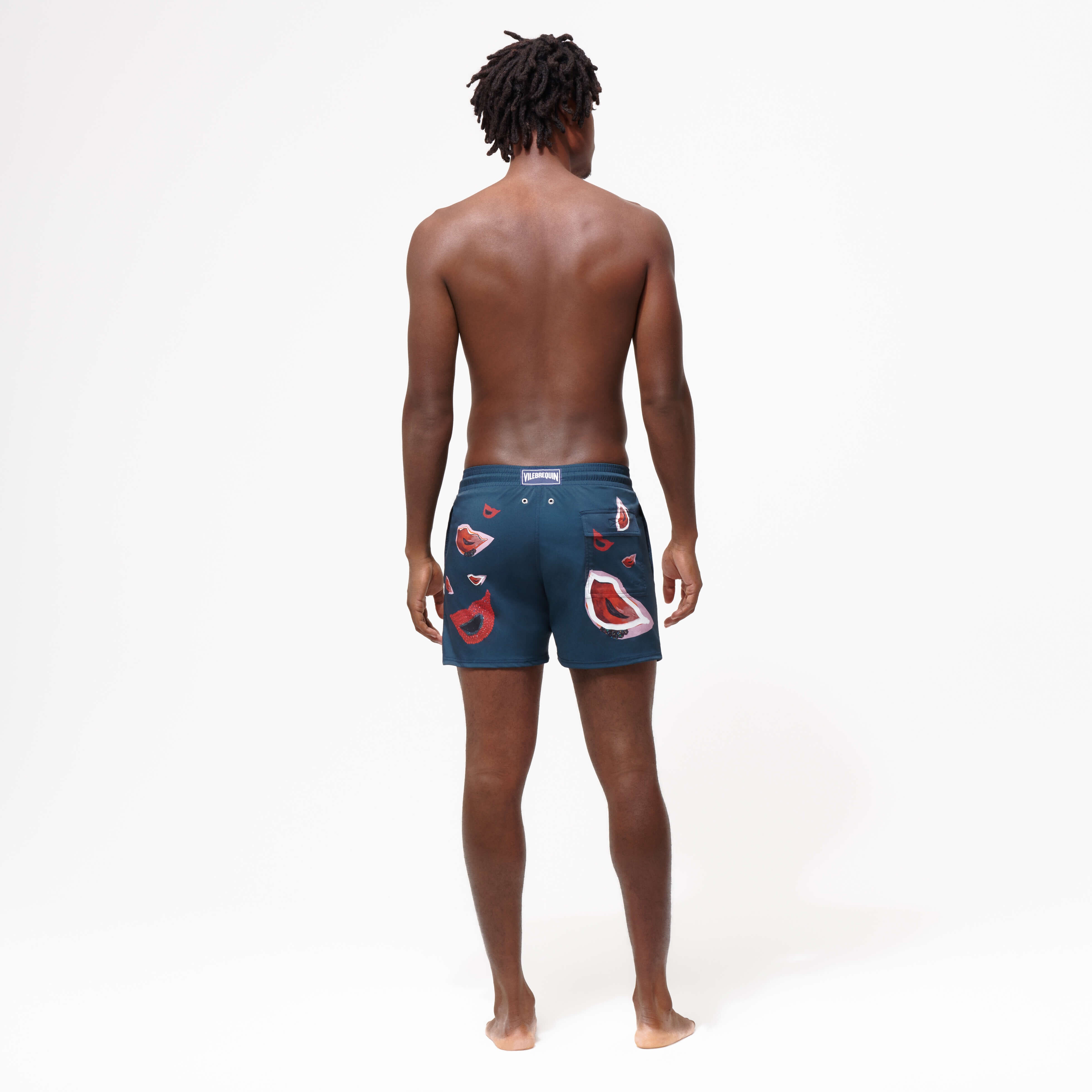Men Stretch Swim Trunks Passion - Vilebrequin x Deux Femmes Noires - 4