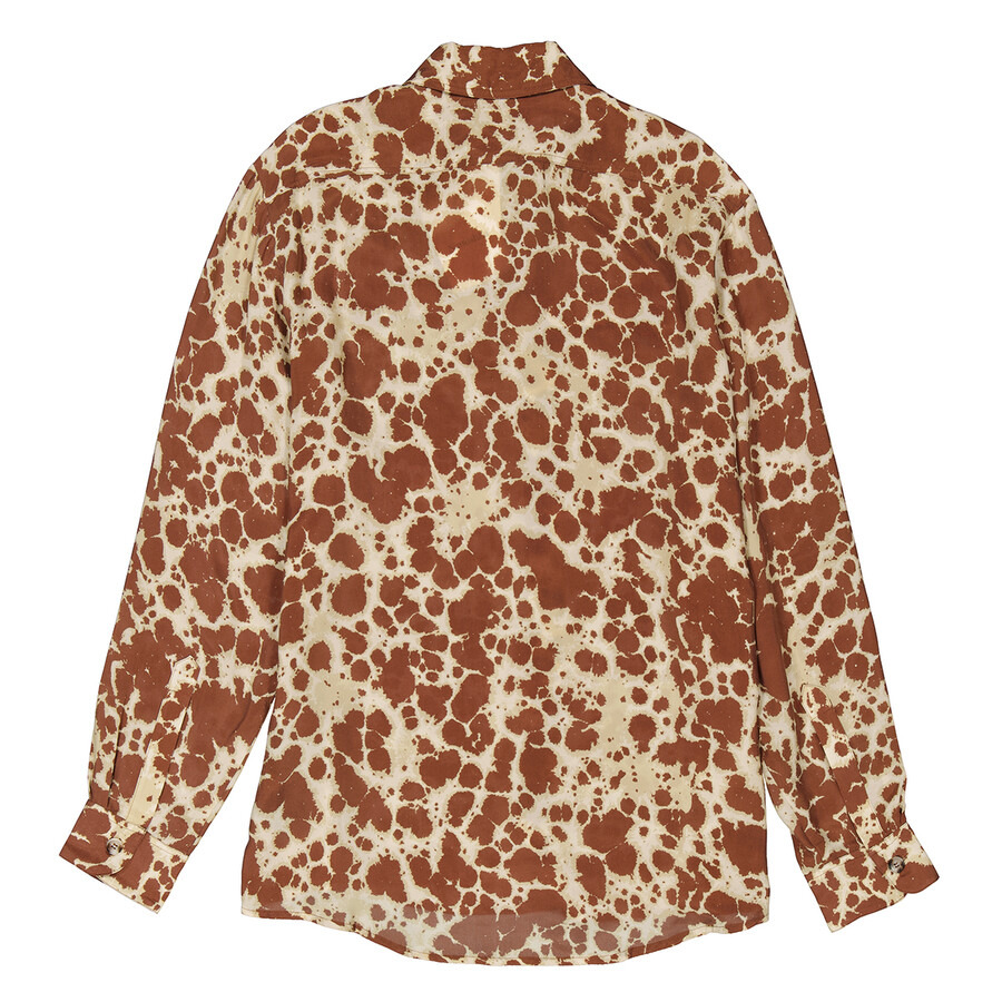 Nanushka Tie Dye Sabrin Long-Sleeve Cupro Shirt - 2