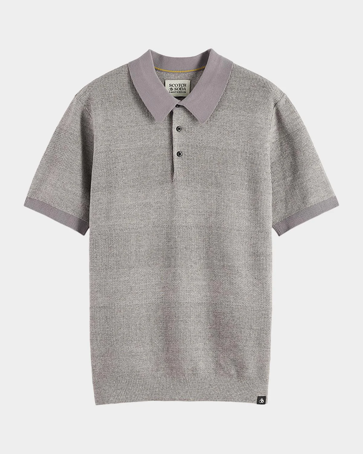 Men's Cotton Knit Tonal Stripe Classic-Fit Polo Shirt - 1