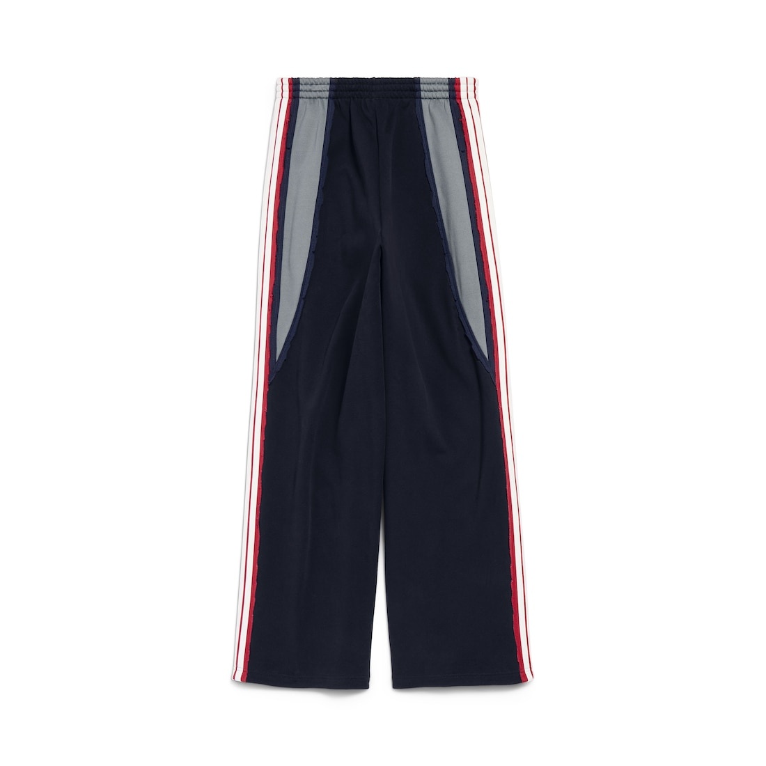 Men's Cut-up Oversized Sweatpants in Faded Black/white - 6