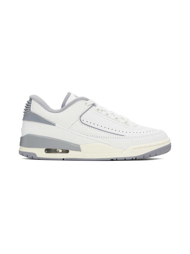 White & Gray Jordan 2/3 Sneakers - 1