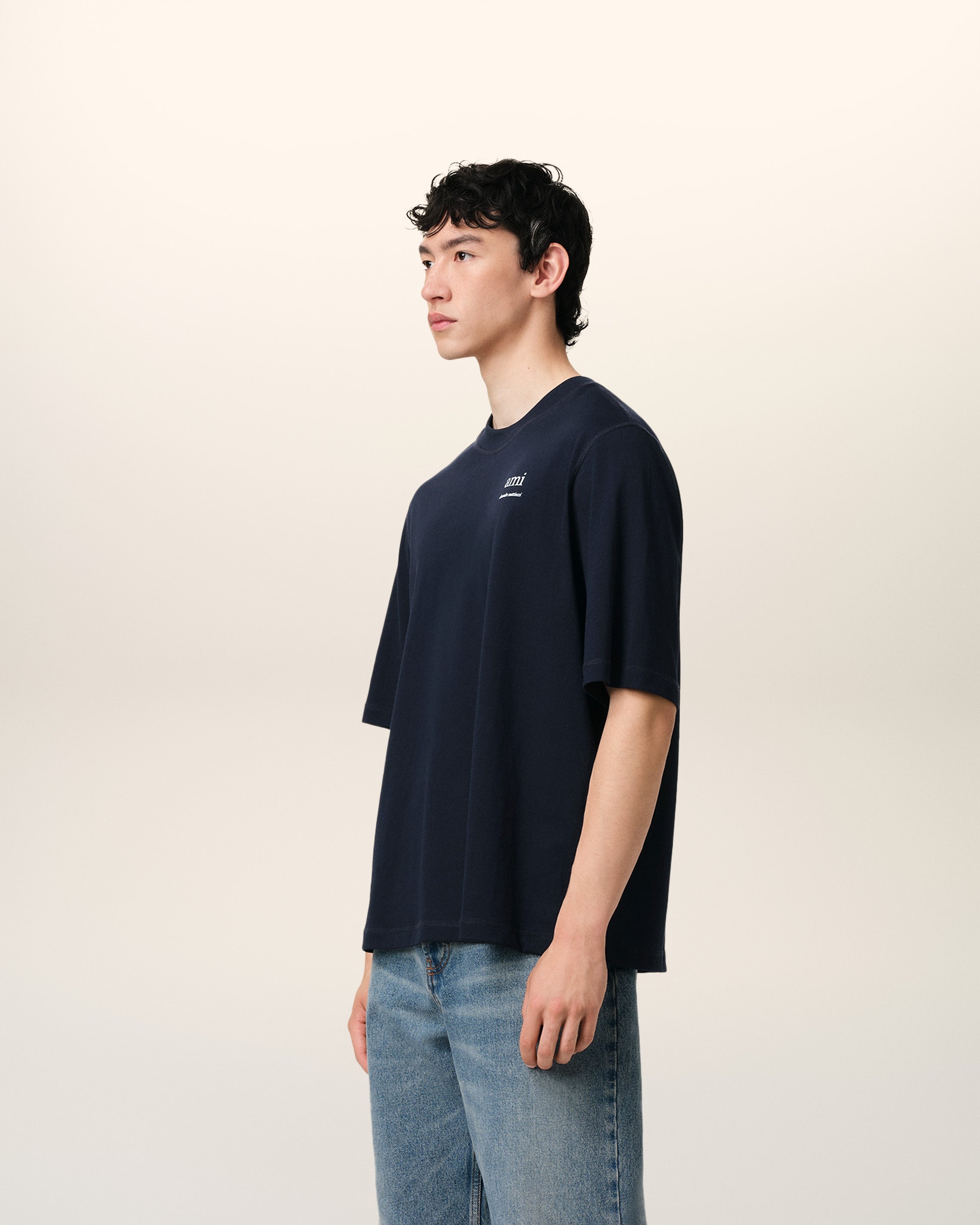 NAVY COTTON T-SHIRT - 6
