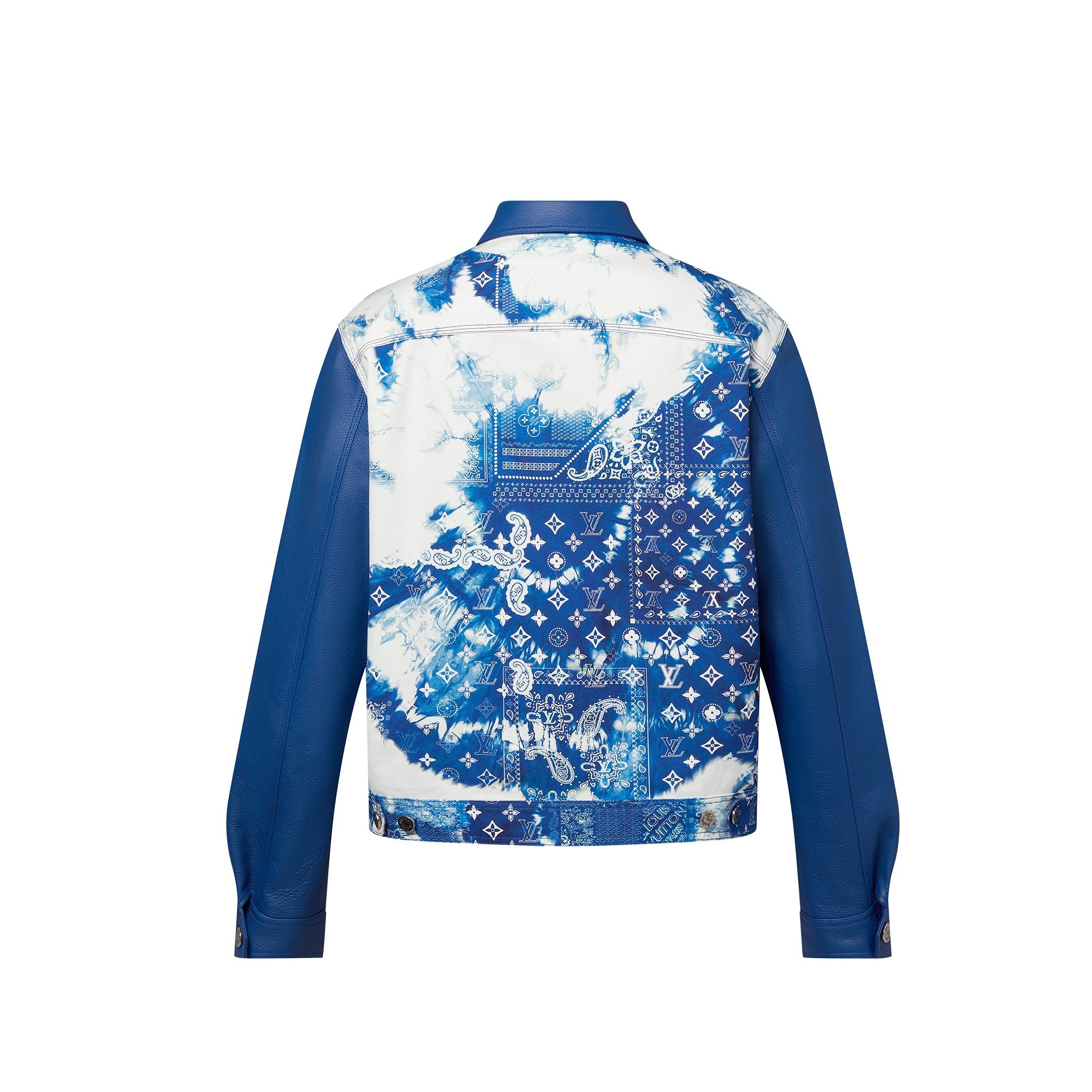 Monogram Bandana Mix Leather Denim Blouson - 3