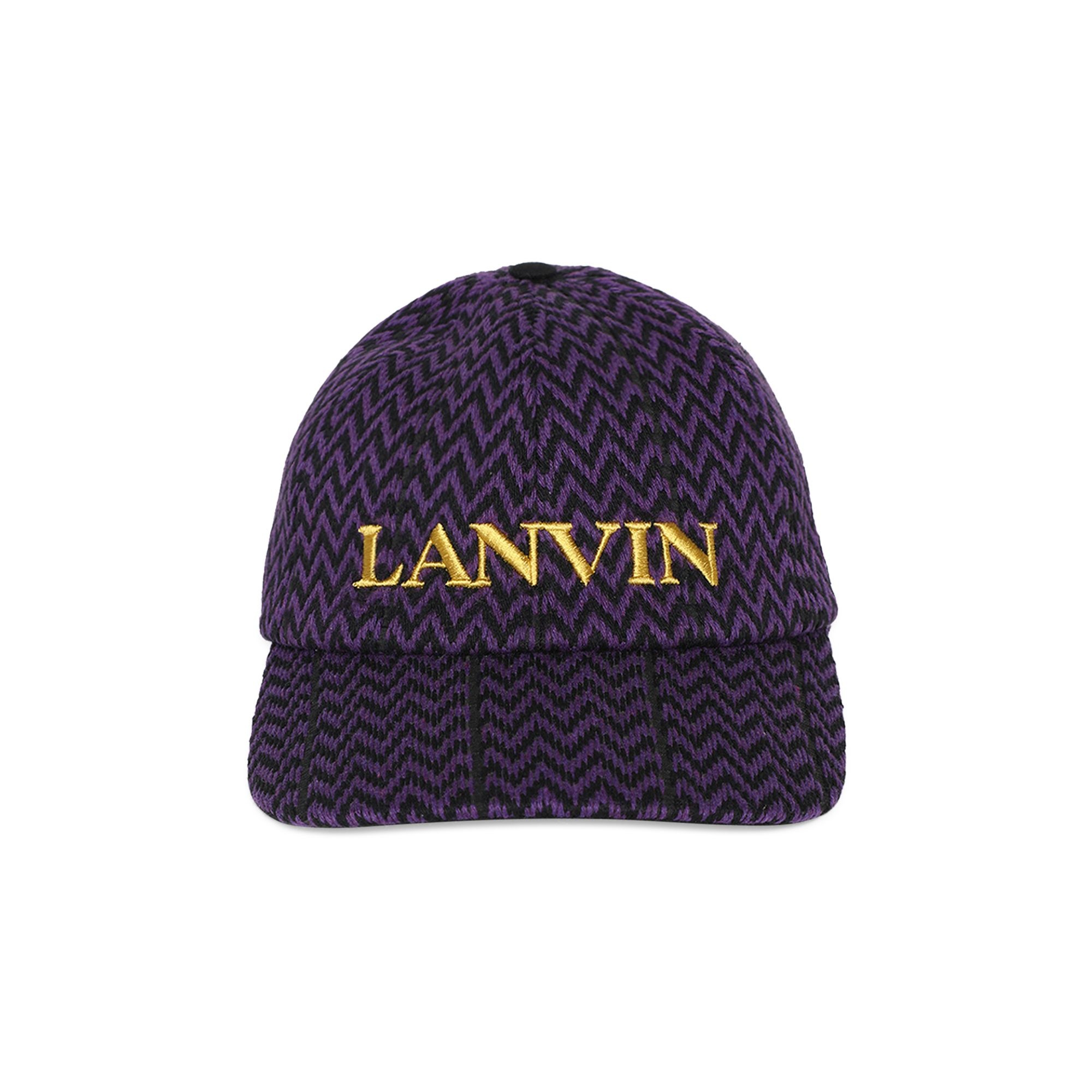 Lanvin Curb Baseball Cap 'Black/Purple Reign' - 1