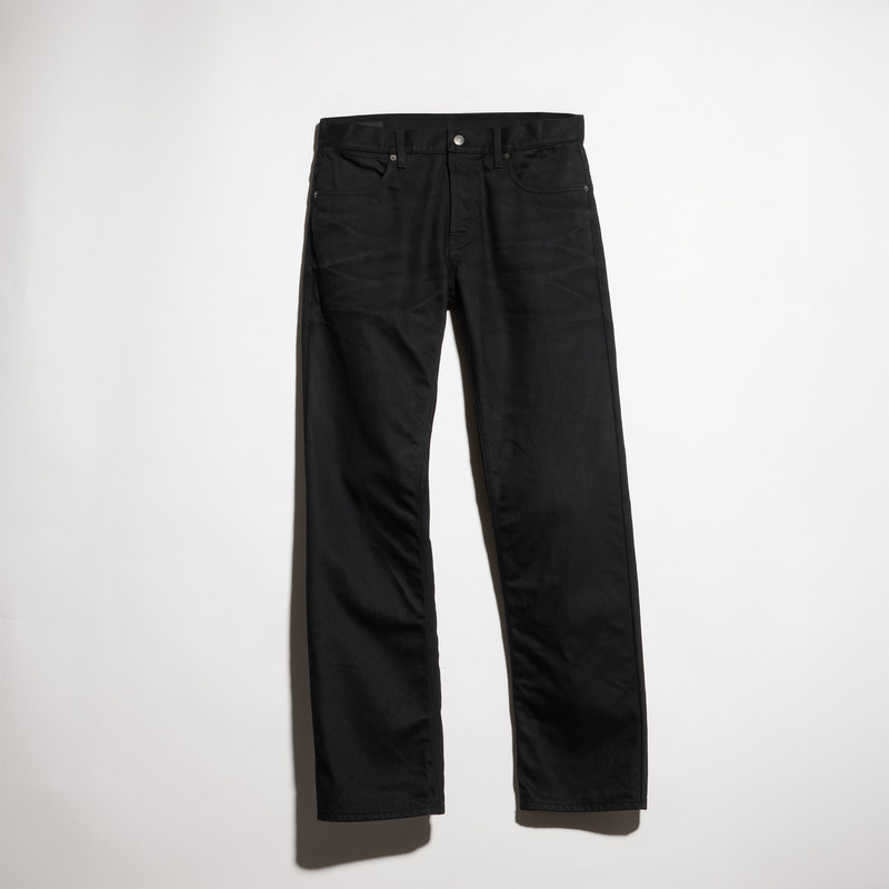 Cotton denim pants with embroidery - 1