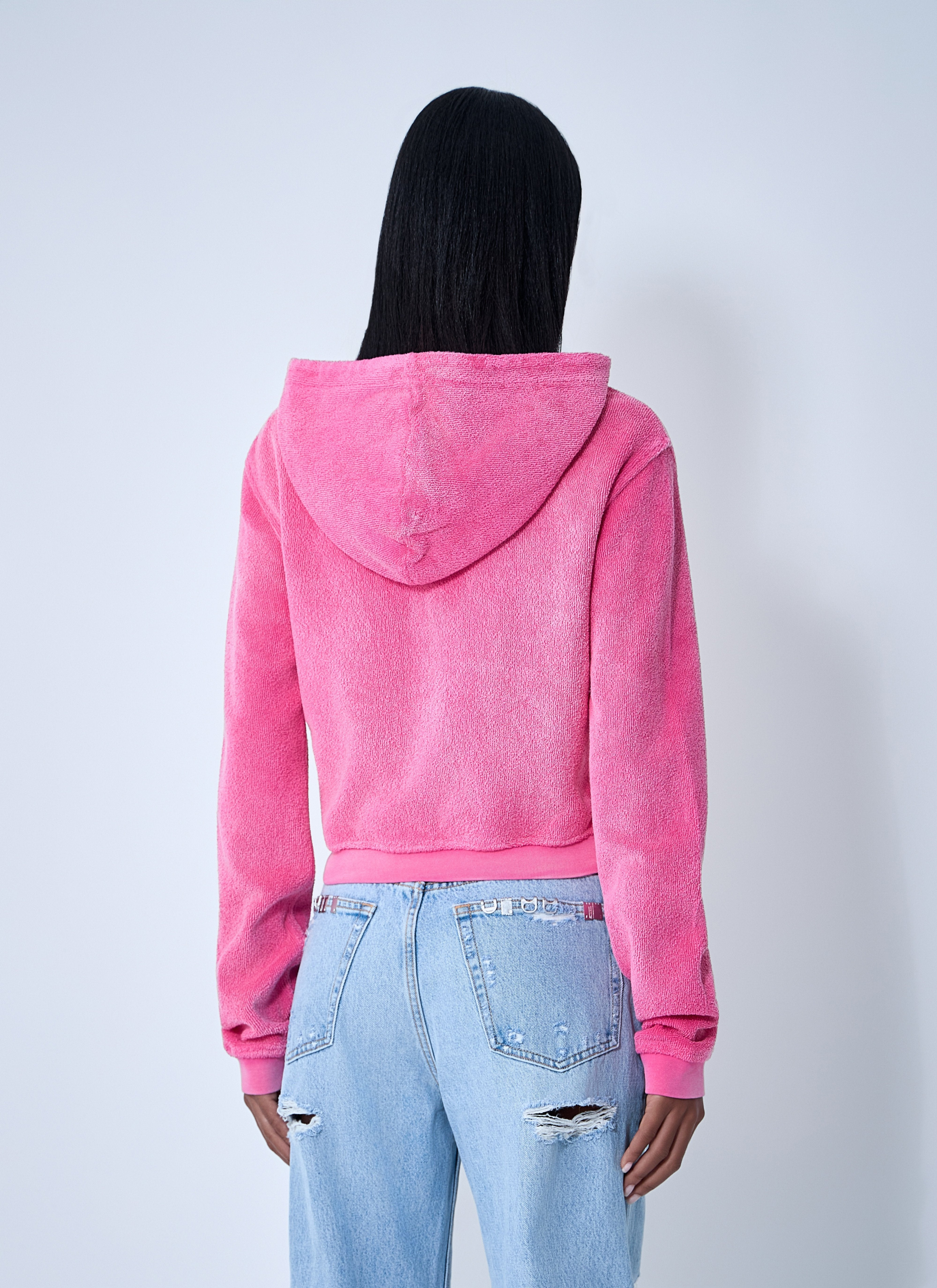 Alexander Wang Women Logo Motif Zip-Up Sweatshirt - 4