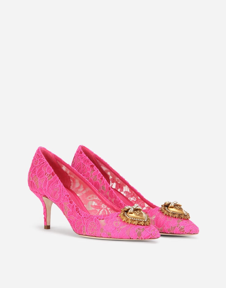 Taormina lace pumps with Devotion heart - 2