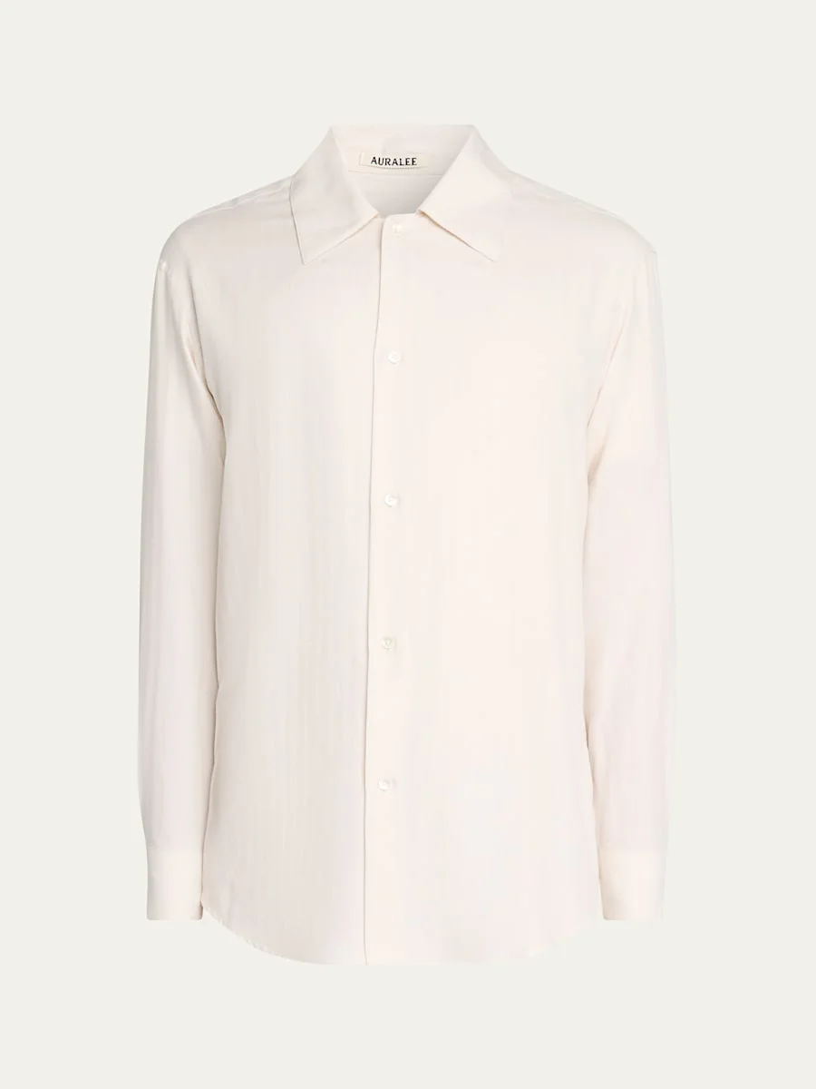 Herringbone Wool Shirt - 1