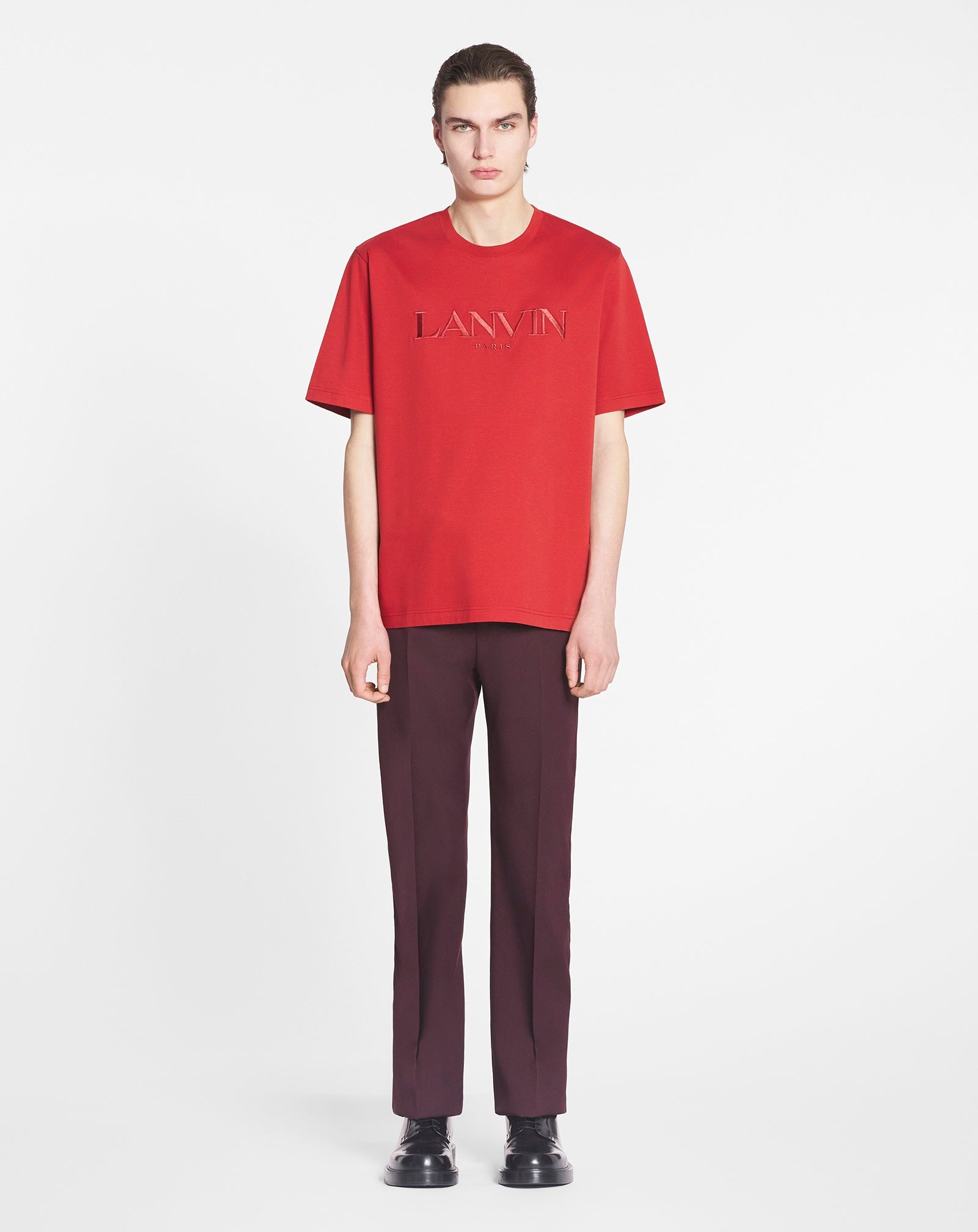 LANVIN PARIS EMBROIDERED T-SHIRT - 2