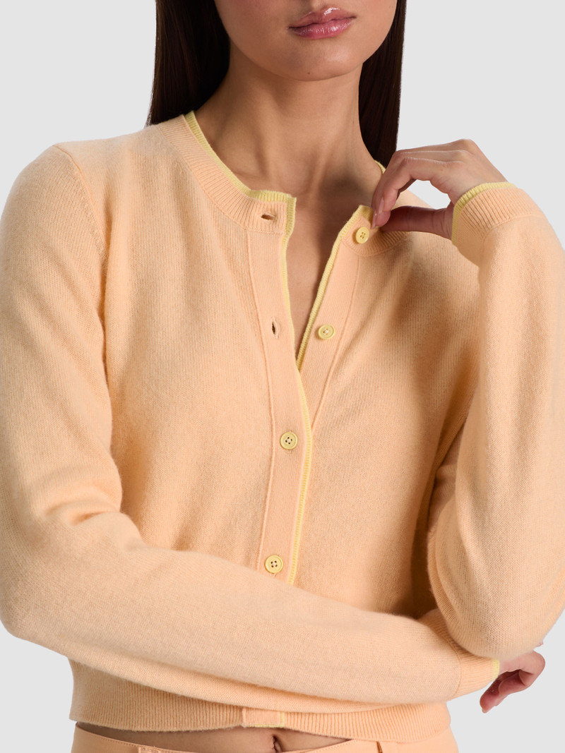 DOLLIE TWO TONE CASHMERE CARDIGAN 5