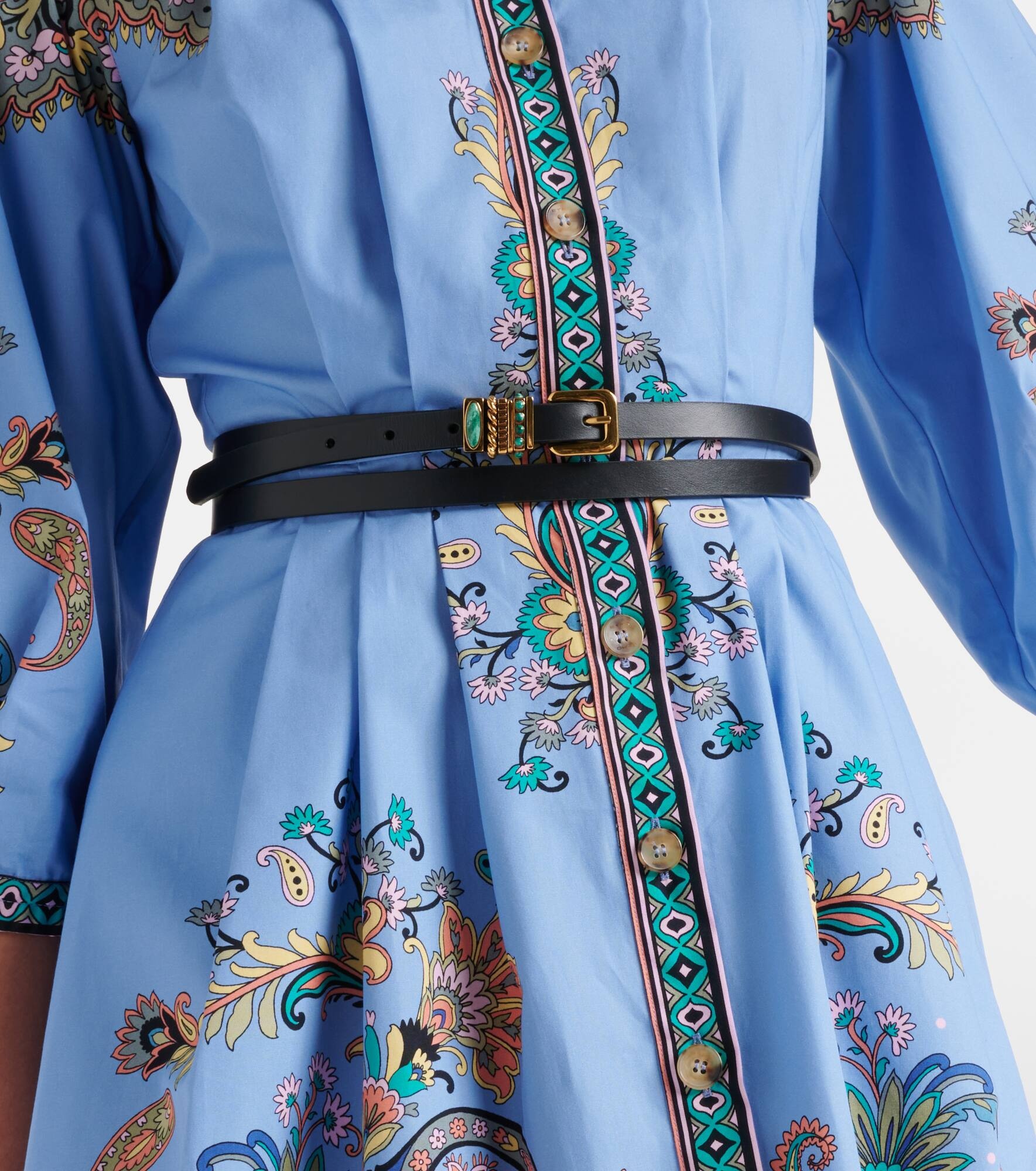 Embellished leather belt - 2