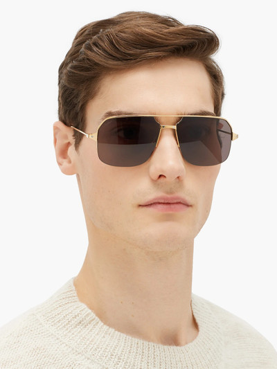 Cartier Bronze aviator metal sunglasses outlook