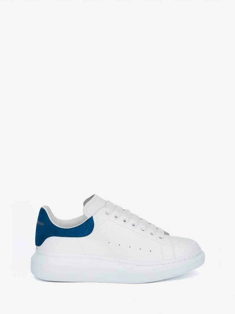 Men's Oversized Sneaker in White/paris Blue - 1
