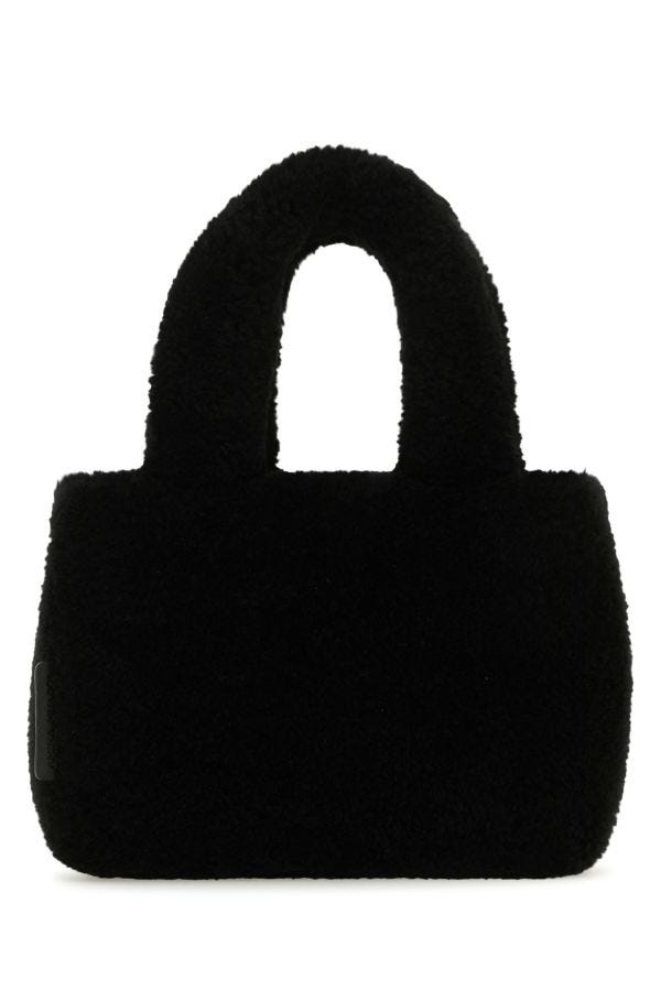 Black shearling Amini Giuly handbag - 1