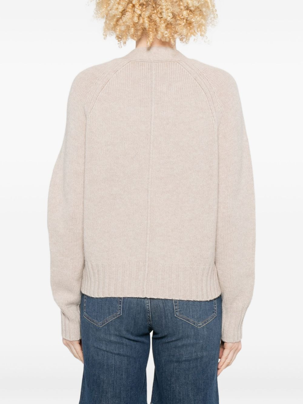 buttoned patch-pocket cardigan - 4