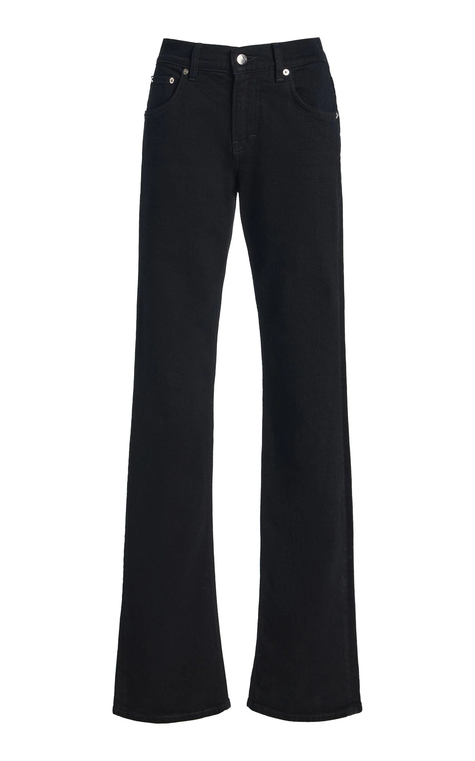 Chewy Rigid Mid-Rise Straight-Leg Jeans - 1
