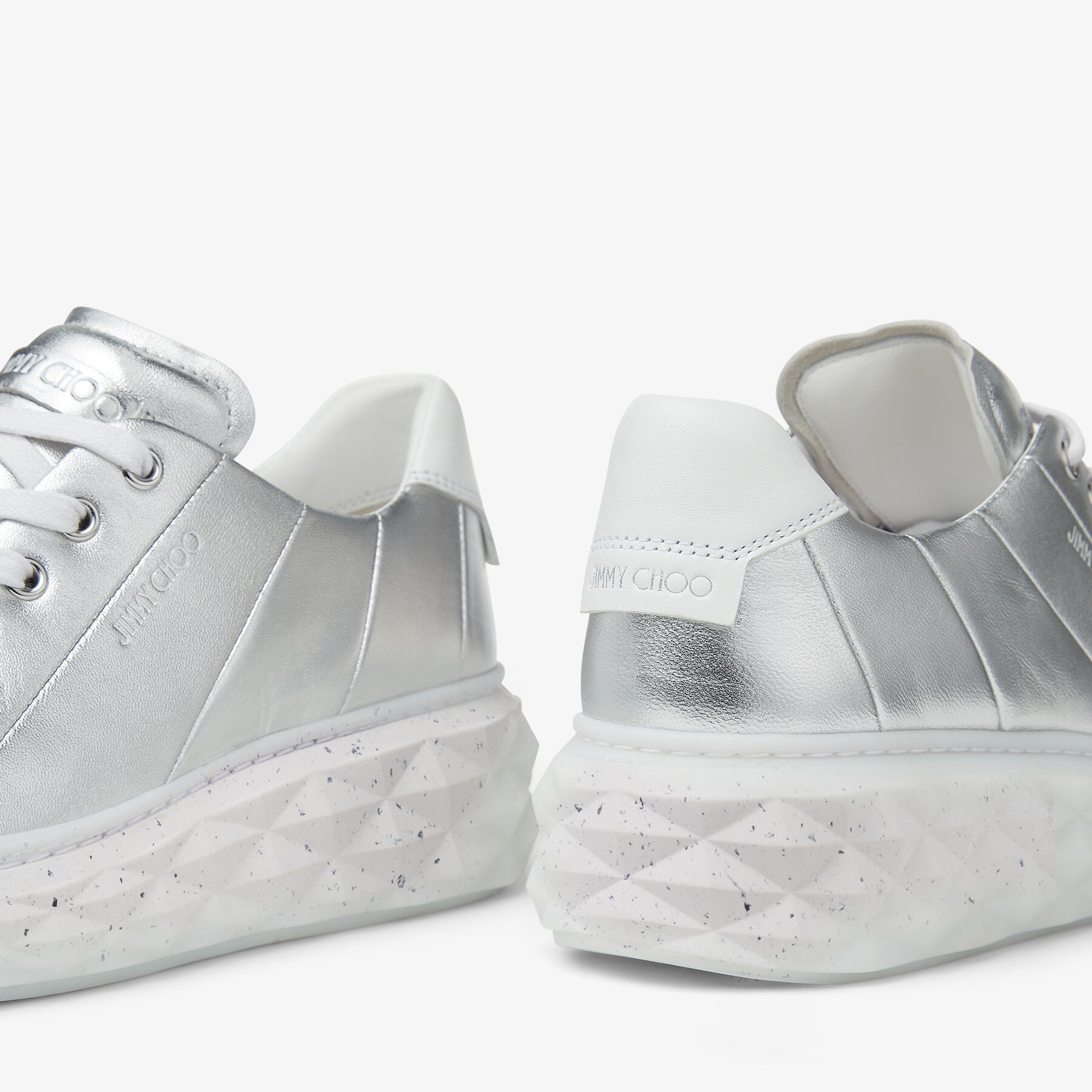 Diamond Light Maxi/f
Metallic Nappa Low-Top Trainers with Platform Sole - 4