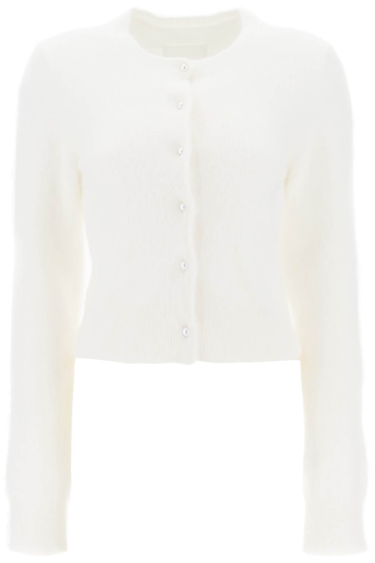 Maison Margiela Angora Crew Neck Cardigan Women - 1