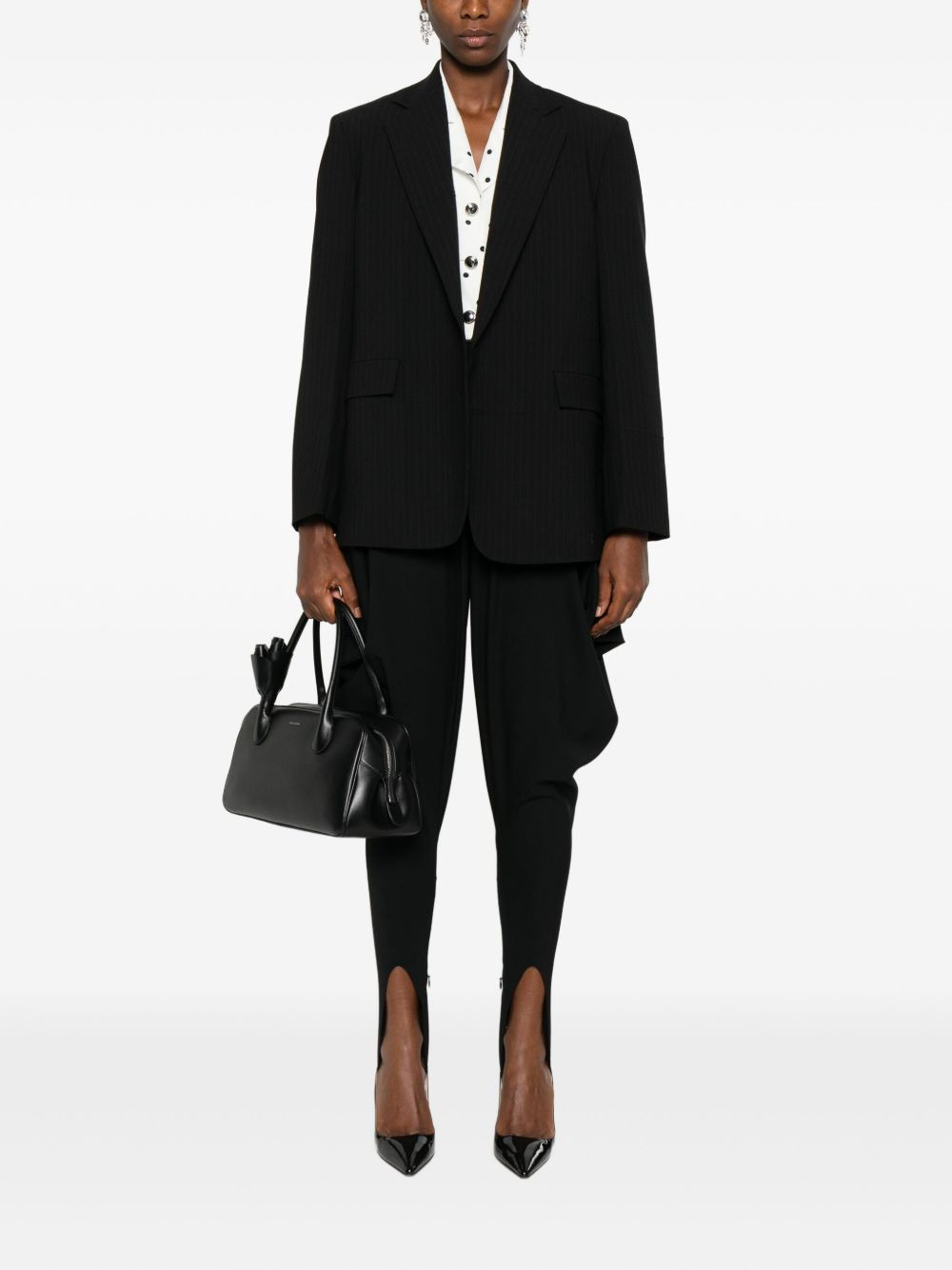pinstripe blazer - 2