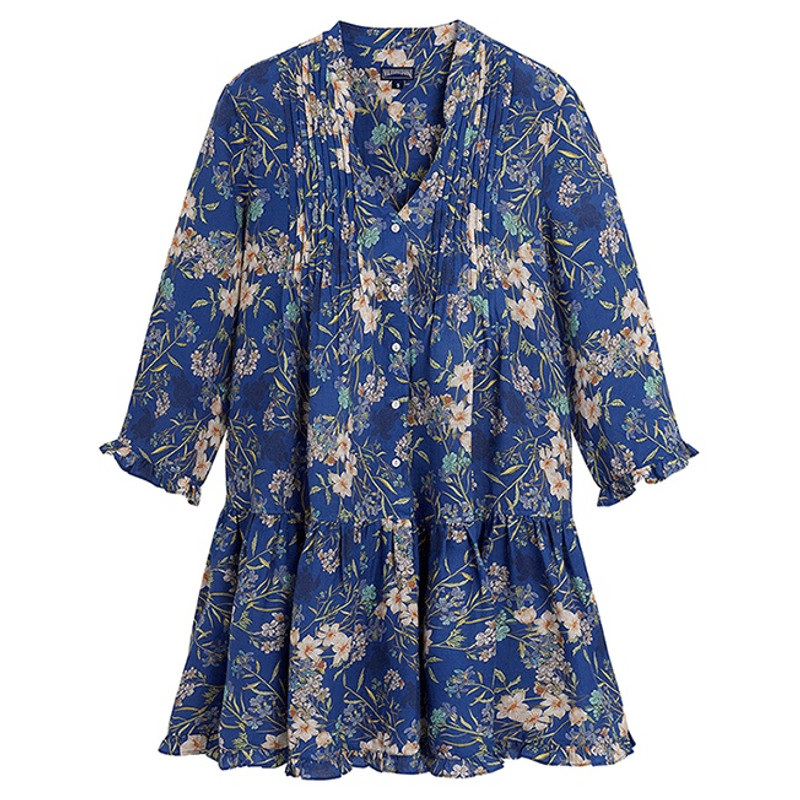 Women Linen Cover-up Botanicals 1