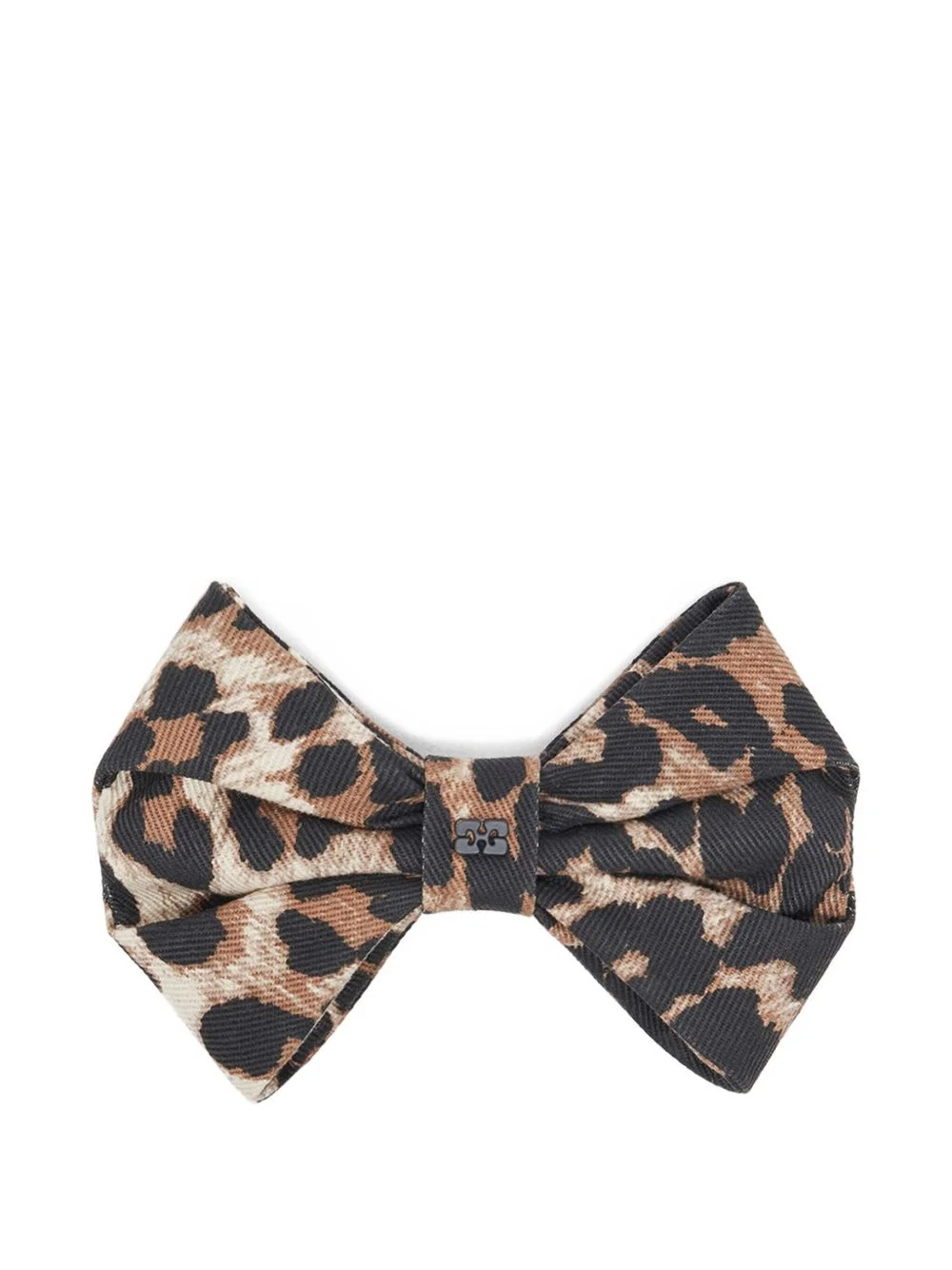 leopard-print hair clip - 1