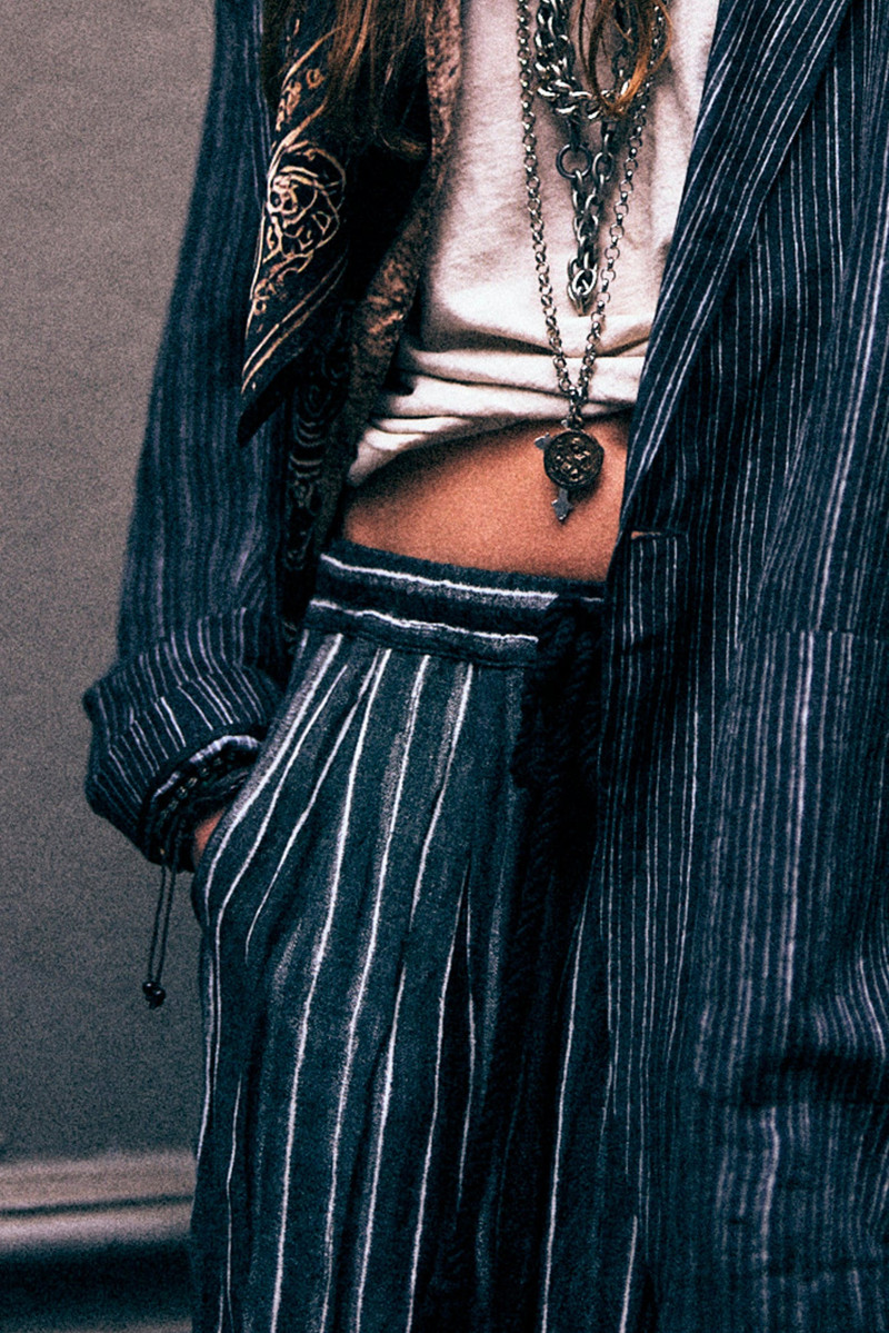 R13 PLEATED RELAXED PANT WITH ELASTIC WAIST outlook