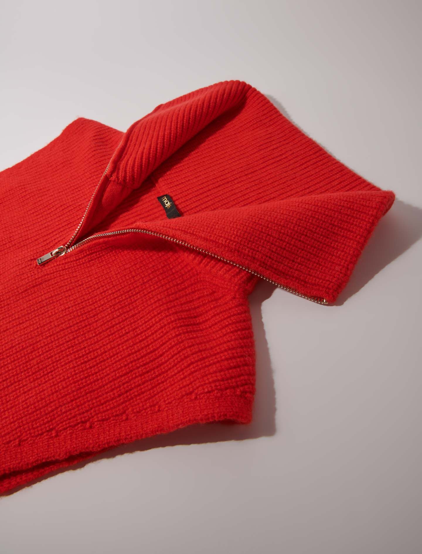 Cashmere/wool zip-up neck warmer - 3