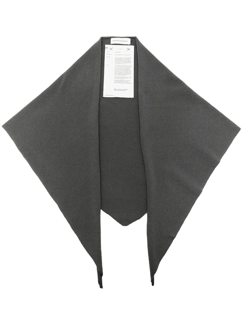 knitted cashmere-blend shawl - 1