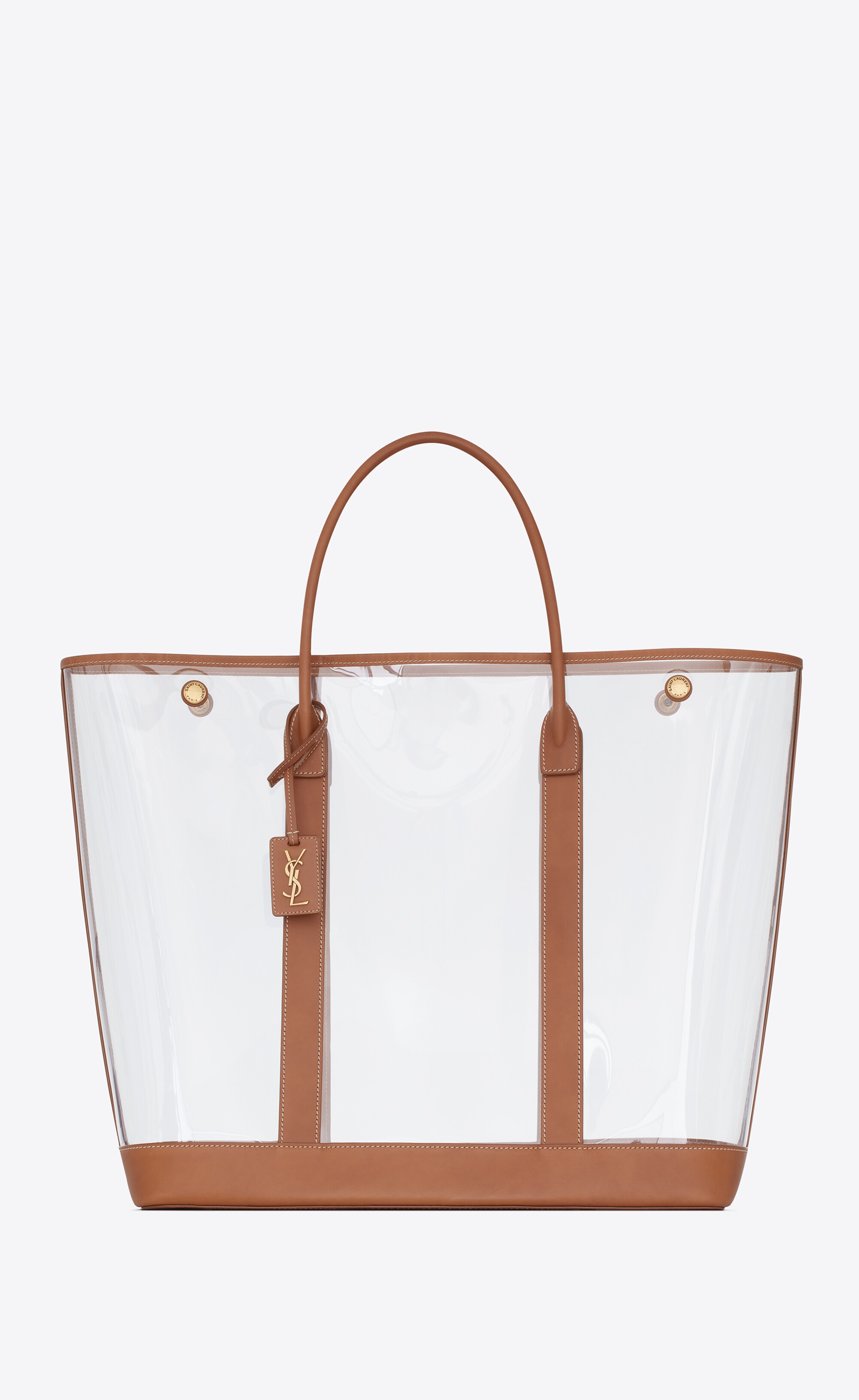 severine tote bag in vinyl and leather - 1