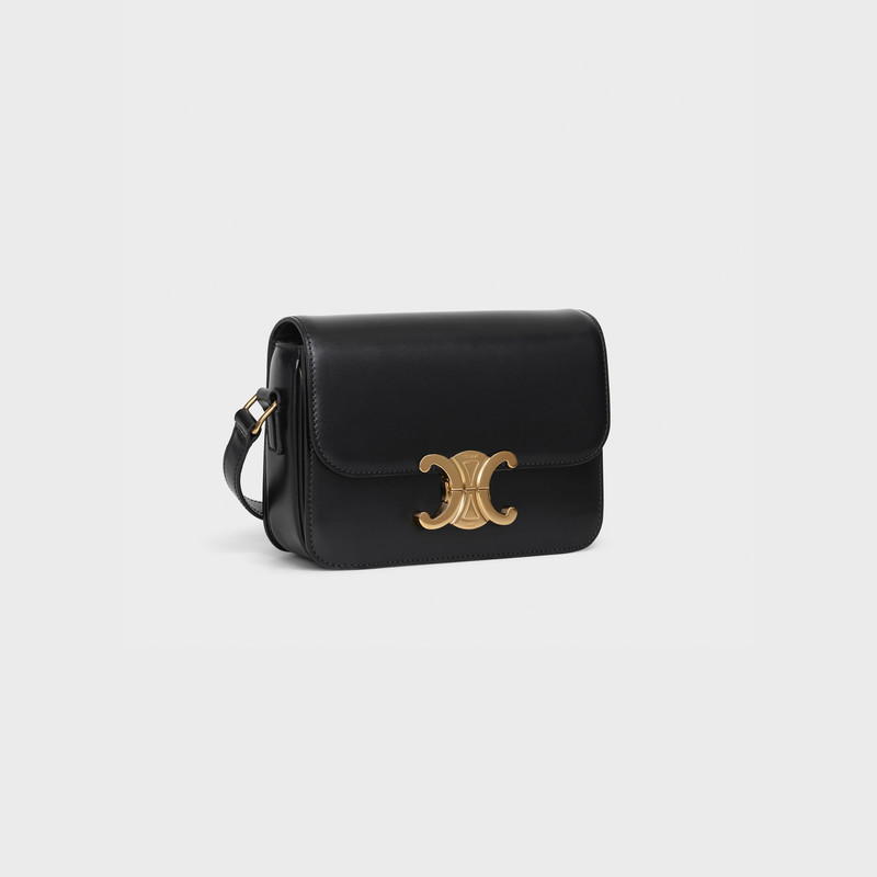 CELINE Teen Triomphe Bag in shiny calfskin outlook