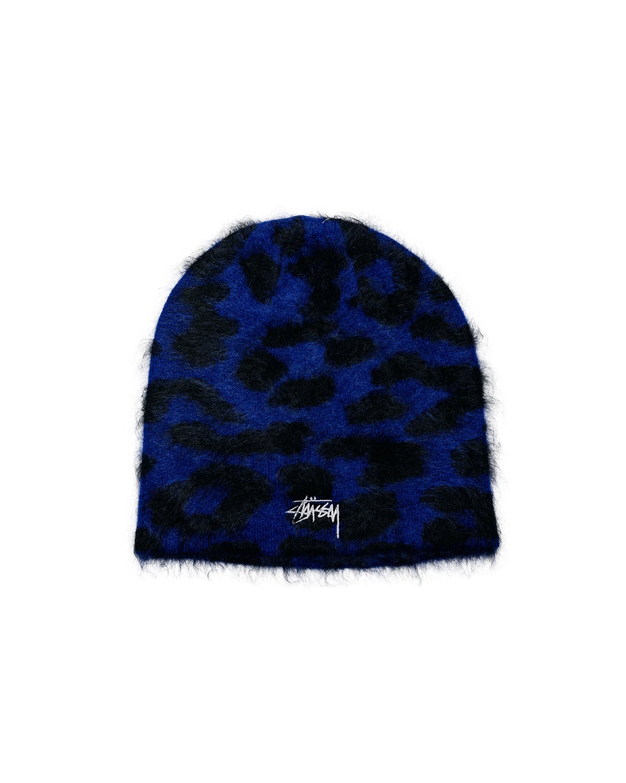 Stüssy Cashmere Leopard Skullcap Royal - 1