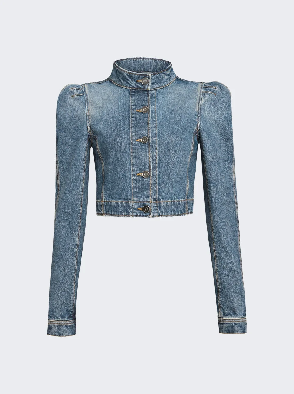 Highneck Jacket Bleu Delave - 1