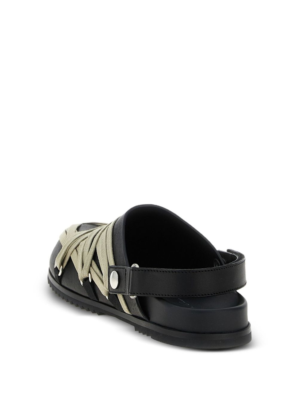 Granola lace-up leather clogs - 3